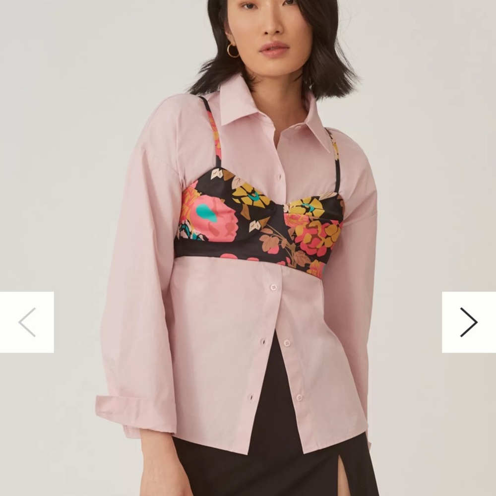 NWT Anthropologie Satin Bustier